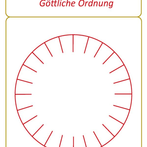 Göttliche Ordnung A4, dünner beschichteter Karton